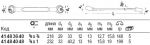 Открытый двойной накидной гаечный ключ 24a, с изгибом OPEN-RING, 3/4 x 1" STAHLWILLE 41484048