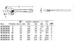 Рожковый ключ, регулируемый 4026, левосторонний, 20 мм STAHLWILLE 40260006