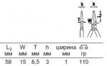 Плоскокруглогубцы для механика (игольчатые), прямые STAHLWILLE 65365160