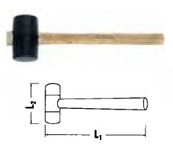 Резиновый молоток 10940,  90 мм STAHLWILLE 70140004