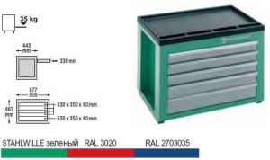 Инструментальный ящик (зеленый) 94NG STAHLWILLE 81430001