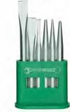 Набор № 102-5/6 Pc (зубило, пробойник, кернер) в пластиковой сумке STAHLWILLE 98812202