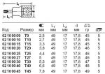 Отверточная насадка 49TX для внутренних винтов TORX®, T25 STAHLWILLE 02100025