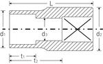 Торцовая насадка Spline-Drive 40aSP, 1/4" STAHLWILLE 01011008, фото 2