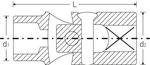 Шарнирная насадка 47TX для торцовых ключей, E8 STAHLWILLE 02070008, фото 2