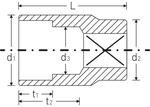 Насадка для торцовых ключей 456, 11 мм STAHLWILLE 02110011, фото 3