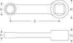 Адаптер Spline-Drive 447aSP, 7/32" STAHLWILLE 02480014, фото 2