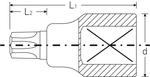 Головка торцевая TORX, для винтов M20, профиль T90, привод 3/4", L 80 мм STAHLWILLE 05100090, фото 2