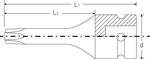 Головка торцевая ударная отвёрточная T30×1/2", для винтов M6 STAHLWILLE 23071030, фото 2
