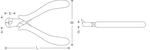 Кусачки электронные диагональные, длина 120 мм, полированные STAHLWILLE 67106000, фото 4